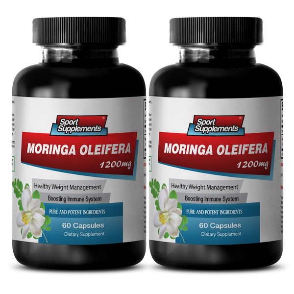 Moringa Powder Extract - Moringa Oleifera Extract 1200mg - Increases Energy 2B