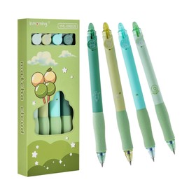 Pack of 4 Erasable Ballpoint Pens, Erasable Ballpoint Pens, Rollerball Pens, Fine Tip, Smooth Writing Pens, High-End Series Pens for Diary, Notes, Cute Office, School