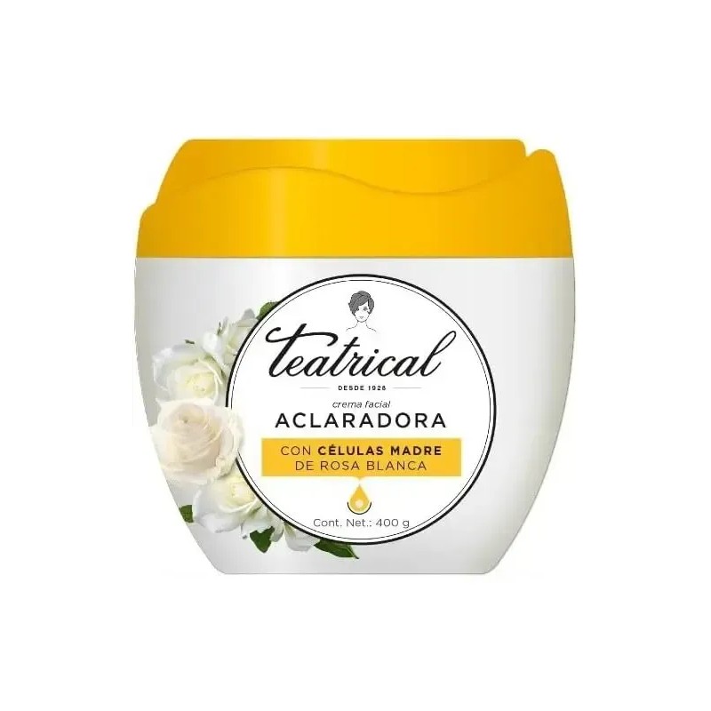 Crema Facial Teatrical Aclaradora Células Madre De 400 G Mixta