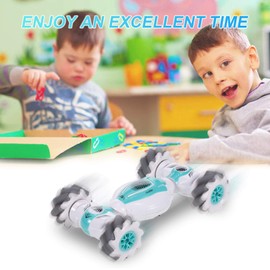 Goolsky Gesture Sensor Remote Control RC Stunt Car, Watch Deformable Electric Toy Cars All Terrain Speed 2.4GHz 4WD 360°Rotation Whirligig Off-road Vehicle Gift for Kids Boys Birthday