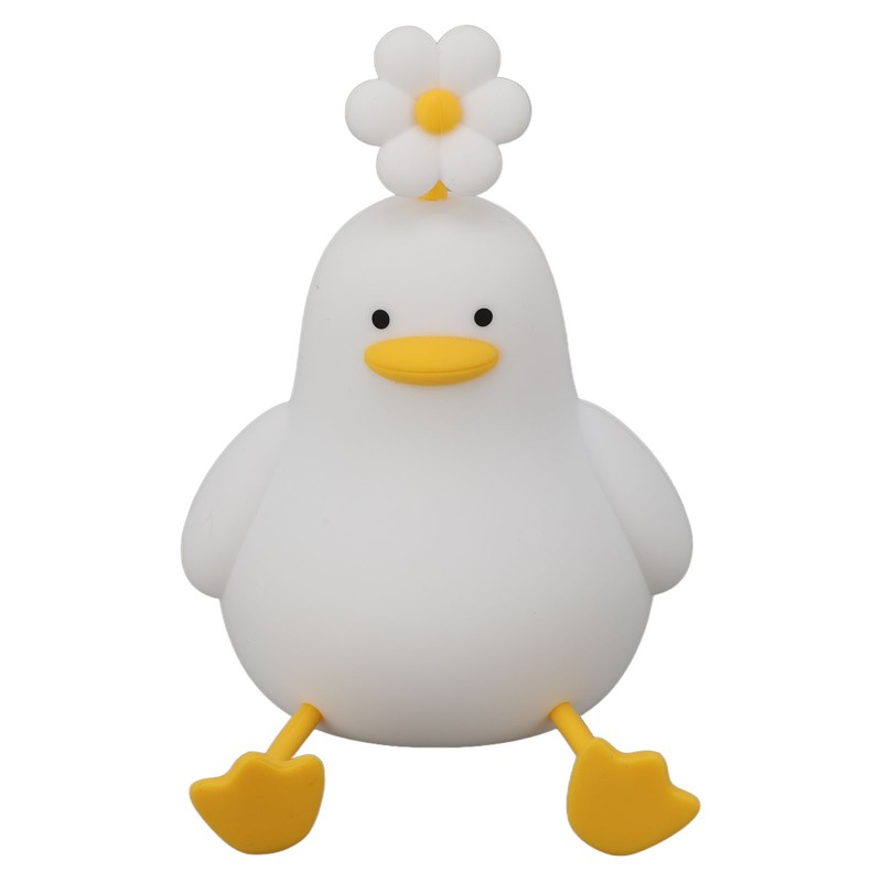 Cute Duck Night Light Silicone Night Lamp 1200mAh Rechargeable Animal