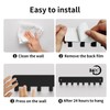 pickpiff Key Holder Wall Mount, Adhesive Key Rack with 8