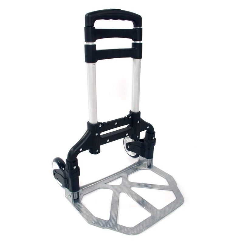 Portable Aluminium Folding Hand Truck with Telescoping Handle and Bungee