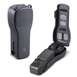 K&F CONCEPT PT61 Pocket 4/3 Case, Protective Cover, Hard Protection Case, PC Material, Lightweight, Holds Filters, 2 Magnetic Filters + 2 Wide Angle Lenses, Shock Absorption, Internal Soft Cushion, SD