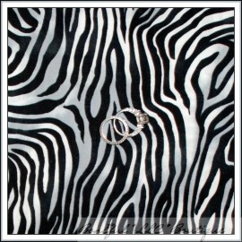 V.I.P by Cranston BonEful Fabric FQ Cotton Quilt VTG B&W Gray Black White Animal Skin Zebra Stripe