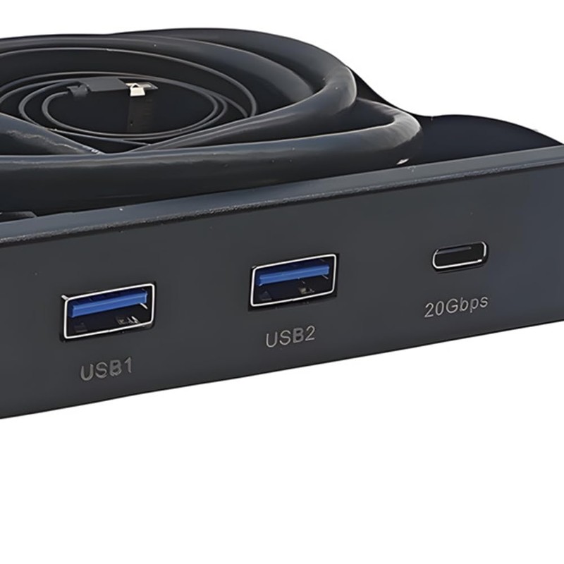 BOFRHME 3.5 Inch Desktop Floppy Bay Front Panel with 2