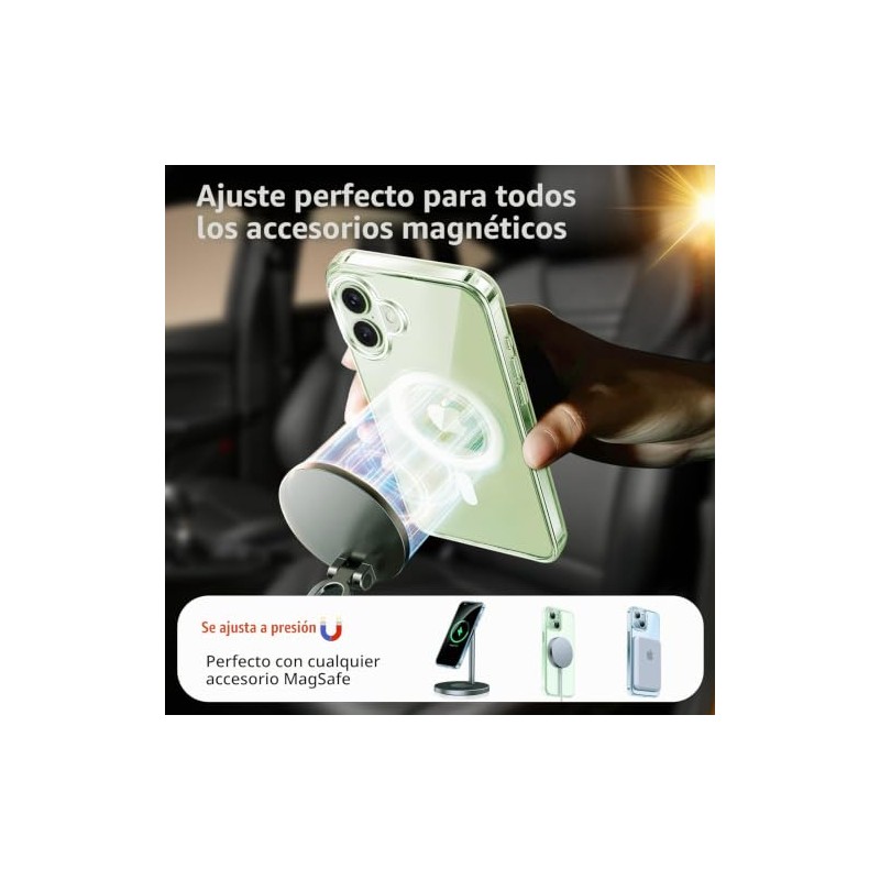 Funda Magnética Iphone Protector Pantalla Privacidad Amarillenta Prueba Golpes Transparente