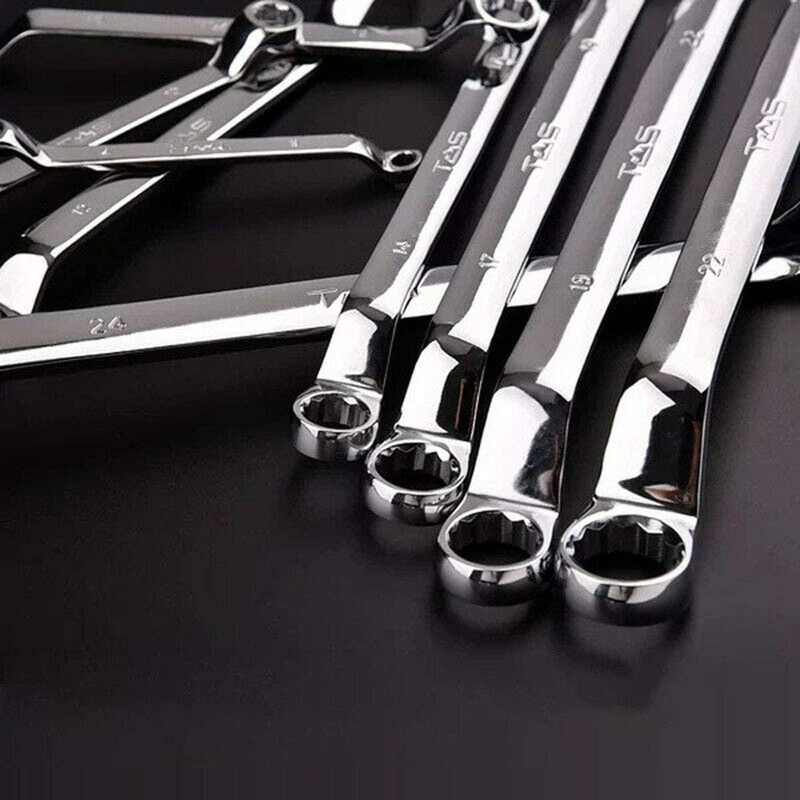 Double End Ring Spanner 18mmx21mm Offset Metric Double-Ended Torx Wrenches