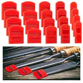 Marsui 20 Pcs Soft Silicone Chisel Edge Guard Set, Silicone Chisel Tip Tool Protectors Caps, 1/8"-1/4”, 3/8"-1/2”, 5/8"-3/4'', 7/8-1”, 1-1/8"-1-1/4''