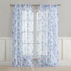 Laura Ashley Summer Palace Window Curtains with Rod Pocket, 96-inch