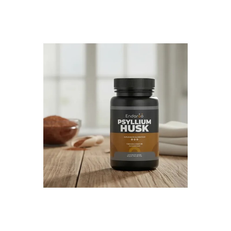 Fibra De Psyllium Husk 100% Puro 60 Cápsulas