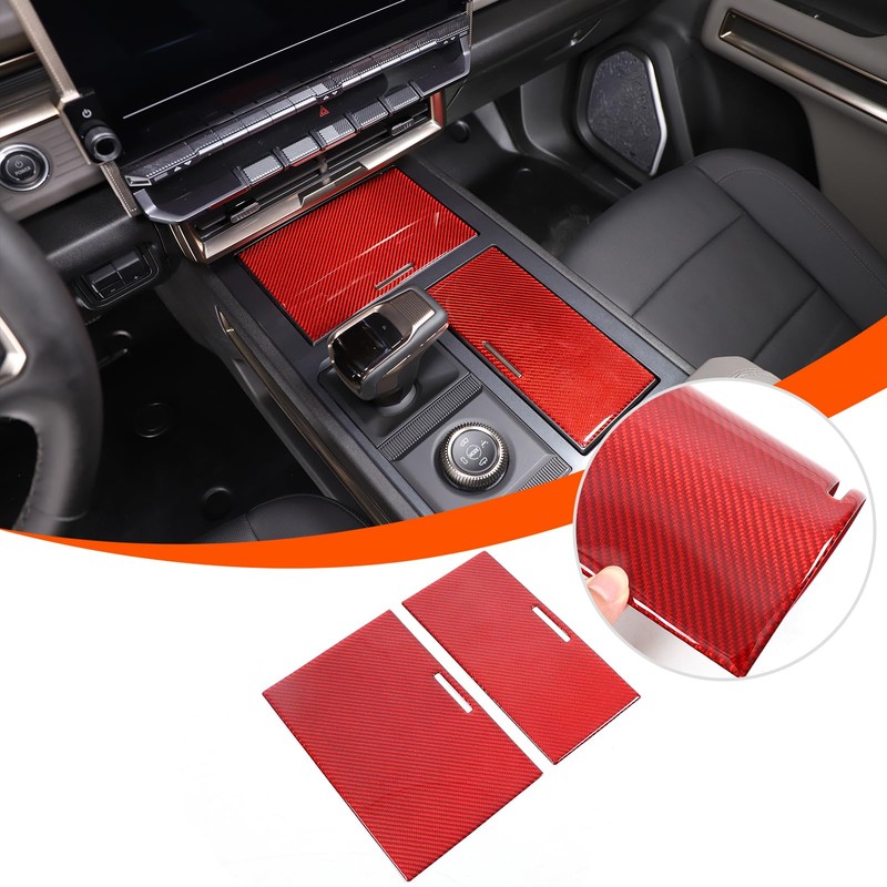 Suetlcoity for Hummer EV Center Control Panel Sticker Real Soft