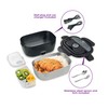 Salton 3-in-1 Electric Lunchbox Food Warmer - Portable, Heated Lunch