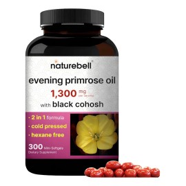 Aceite Onagra + Black Cohosh 1300mg Mujer 300 Tab Americano Sabor Sin Sabor