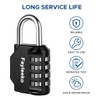 Combination Lock, 4 Digit Combination Padlock for School Gym Sports