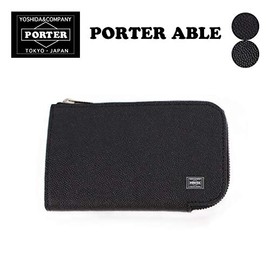Porter Yoshida Bag ABLE Able Leather Key Case 030-03085 Black, Black