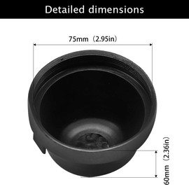 HUIQIAODS 75mm Headlight Cap Dust Proof Waterproof Rubber Shell Seal Cover