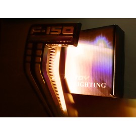 iJDMTOY Amber Yellow LED Background Illumination Lighting Kit Compatible with 2021-up Ford F150 Side Fender Emblem