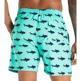 APTRO Men's Swim Trunks with Compression Liner 5 Inch Bathing Suit Beach Swimsuits #C195 S