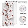 SUMNEESHA Cardinal Hand Towels for Bathroom Set of 2, Winter