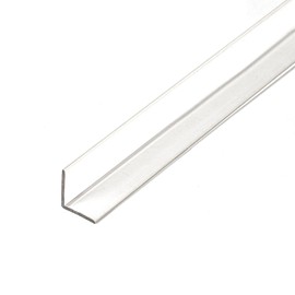 Outwater Plastics 519-CL 1/2 Inch X 7/16 Inch X 3/64 (.047) Inch Thick Clear Butyrate Clear Plastic Even Leg Angle Moulding 46 Inch Lengths (Pack of 3)