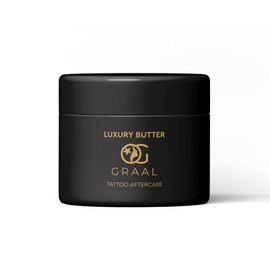 Tattoo-Creme "Luxury Butter", revitalisierend, Aftercare – schnell und natürlich feuchtigkeitsspendende Tattoo-Creme – Butter Tattoo Schutz für Tätowierungen und Microblading, Narben und ohne