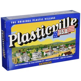 Bachmann Trains - PLASTICVILLE U.S.A. BUILDINGS – CLASSIC KITS - FARM BUILDINGS with ANIMALS - HO Scale