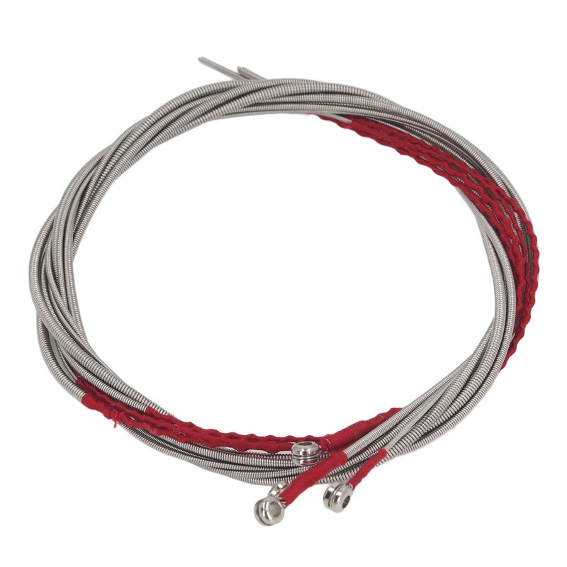 4Pcs Acoustic Bass String Set Stainless Steel Flexible Uniform Vibrations