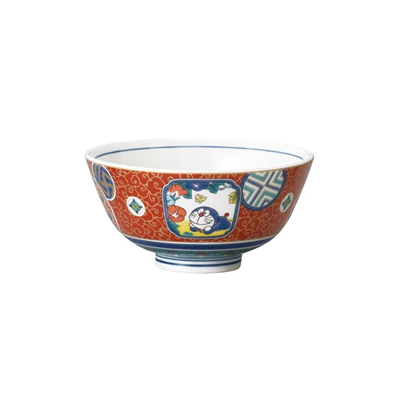 Kim Jo Pottery 008162 Doraemon Rice Bowl, Approx. 4.7 inches
