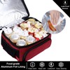 MIER Lunch Bag Men Double Deck Lunch Box Bag,Insulated Leakproof
