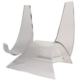 Dazzling Displays Clear Acrylic Display Plate Stand/Easel fits 7"-12" Plates (Qty - 12 Pieces)