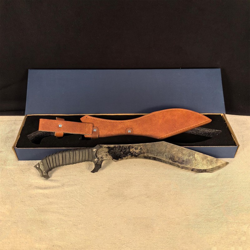 SV 0185 Handmade cast Manganese Steel 52HRC Machete with Sharp
