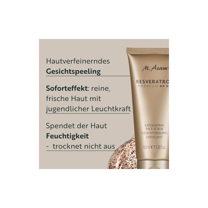 M. Asam Resveratrol Premium NT50 Longevity Exfoliating Face Scrub (100