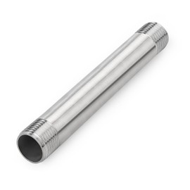 Stainless Steel Pipe Fittings, 1 Piece 200 mm 1 Inch Male Thread Cast Pipe, Stainless Steel Pipe Fittings for Air Pipe, Water Pipe, Fuel Pipe