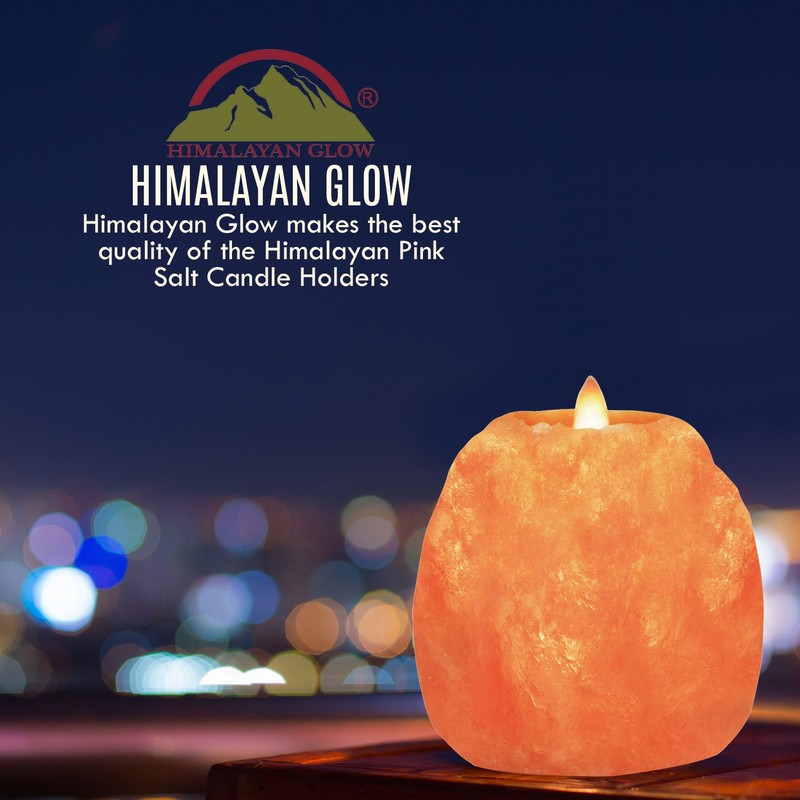 Himalayan Glow Candle Holders, Himalayan Salt Tea Light Candle Holders