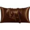 Silky Satin Standard Pillowcases Set of 2, Super Soft and