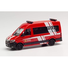 herpa 095341 Man Man Man TGE Bus HD Volunteer Fire Brigade Jumping/OT Eldagsen, Multi-Coloured