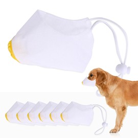 Adjustable Dog Gas Mask，Adjustable Breathable Pet Respirator Muzzle, Pet Smoke Mask, Anti Dust and Anti Fog Dog Air Filter Mask (L, Count, 6)