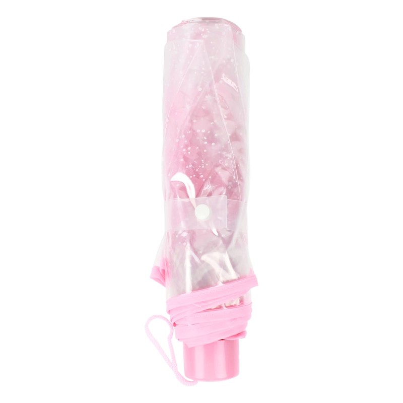 Milya Pocket Umbrella Transparent Ultra Light Manual Umbrella Transparent Cherry