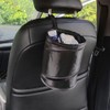 2Pcs Car Trash Can,Collapsible Pop Up Garbage Bin,Small Portable Vehicle