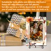 ISOVF Thanksgiving 4x6 Picture Frame, Fall Maple Photo Frame, Orange