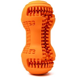 MORITAS PET Fillable Dog Toy, Dog Peanut Butter Toy, Soft Dog Chew Toys for Small & Medium Dogs, Teeth Cleaning Fillable Dog Toy (Orange)