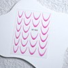 AIXXCUVQ 9pack/lot Elegant French Line Nail Stickers Simple And Gradient