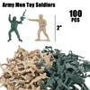 LovesTown 100PCS Army Men Toy Soldiers, Plastic Soldier Figures Green
