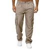 THWEI Mens Cargo Pants Casual Cotton Jogger Multi Pockets Outdoor