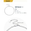 [§U∞7∞U7] U7 Curb Chain Anklet, Women's, Men's, Width 0.1 inch