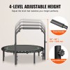 VEVOR 51" Foldable Mini Fitness Trampoline Adults Exercise Rebounder with