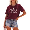 Women WTF Wine Tasting Friends Tshirt (Red,Medium,Medium,Female,Adult,US,Alpha,Regular,Regular)