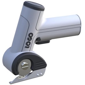 EiGuoerl 4V Cordless Electric Scissors, [Upgraded] Power Rotary Cutter with 2 Blades & LED Light, Max Cut 1/4" for Cardboard Box/Thin Carpet/Plastic, Includes Storage Case & USB Cable