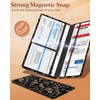 Slohif Car Registration and Insurance Card Holder with Magnetic Shut